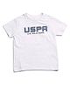 US Polo Assn Cotton Knit Half Sleeves T-Shirt With Brand Text Print - White