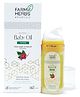 Farmherbs Herbal Baby Massage Oil with Virgin Coconut Oil and Ashwagandha. Ayurvedic, Non-sticky, Nourishing - 100 ml