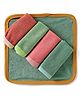 OHMS Terry Knit Wash Cloth Pack of 5 L 23 x B 22.5 cm - Multicolor