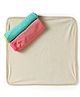 OHMS Terry Knit Wash Cloth Pack of 3 L 24 x B 22 cm - Blue Pink & White