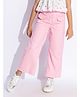 Taffykids Denim Solid Wide Legged Pant - Pink