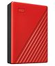 Western Digital WD 5TB My Passport Portable Hard Disk Drive, USB 3.0 with Automatic Backup, 256 Bit AES Hardware Encryption,Password Protection,Compatible with Windows and Mac, External HDD-Red