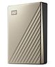 Western Digital  Western Digital 4TB My Passport Ultra Portable Hard Disk Metal Drive, USB-C & USB 3.1 with Automatic Backup,Password Protection, Compatible with Windows&Mac, External HDD-Gold