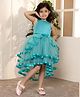 Toy Balloon Kids Sleeveless Lace Detailed High Low Dress - Rama Green