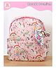 Rosada Princess Printed Backpack for Kids With Matching Keychain hanging, Waterproof Trendy and Spacious Kids Backpack, Stylish Bag for Kids - Small - Height 10 Inches