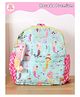 Rosada Mermaid Printed Backpack for Kids With Matching Keychain hanging, Waterproof Trendy and Spacious Kids Backpack, Stylish Bag for Kids - Small(10 Inches)