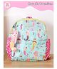 Rosada Mermaid Printed Backpack for Kids With Matching Keychain hanging, Waterproof Trendy and Spacious Kids Backpack, Stylish Bag for Kids - Medium(11 Inches)