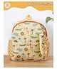 Rosada Animal Printed Backpack for Kids With Matching Keychain hanging, Waterproof Trendy and Spacious Kids Backpack, Stylish Bag for Kids - Small(10 Inches)