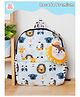 Rosada Blue Lion Printed Backpack for Kids With Matching Keychain hanging, Waterproof Trendy and Spacious Kids Backpack, Stylish Bag for Kids - Small(10 Inches)