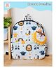 Rosada Blue Lion Printed Backpack for Kids With Matching Keychain hanging, Waterproof Trendy and Spacious Kids Backpack, Stylish Bag for Kids - Large(13 Inches)