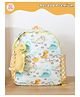 Rosada Dinosaur Printed Backpack for Kids With Matching Keychain hanging, Waterproof Trendy and Spacious Kids Backpack, Stylish Bag for Kids - Small(10 Inches)
