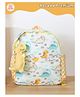 Rosada Dinosaur Printed Backpack for Kids With Matching Keychain hanging, Waterproof Trendy and Spacious Kids Backpack, Stylish Bag for Kids - Medium(11 Inches)