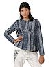 Under Fourteen Only Cotton Full Sleeves Floral Printed Top - Blue