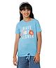 Under Fourteen Only Cotton Typography Printed Tee - Blue