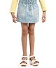 Under Fourteen Only Mild Washed Button Detailed Skirt - Blue