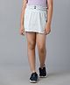 Under Fourteen Only Swirl Floral Embroidered Skirt - Blue