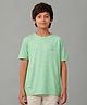Under Fourteen Only Half Sleeves Typography Printed Tee - Green