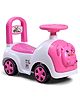 RABBIT Ride On with LED Lights & Music With Storage Fully Assemble - Pink| Foot-to-Floor Operation| Under Seat Storage| High Backrest| Comfortable Seat| Activity Gifting Option