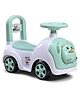 RABBIT Ride On with LED Lights & Music With Storage Fully Assemble - Green| Foot-to-Floor Operation| Under Seat Storage| High Backrest| Comfortable Seat| Activity Gifting Option