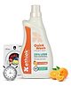 Ethiek Natural Laundry Liquid Detergent | 1 Litre | Fresh Orange| Top Load, Front Load Washing Machine & Hand Wash Friendly | Organic, Eco-Friendly, Non-Toxic | Tough on Stains, Safe for Kids