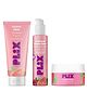 PLIX Guava & Roses Regime for Glowy Skin| Hydrating Cleanser| 2-in-1 Toner Serum| Smoothie Moisturizer|Pack of 3