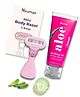 Hyuman Mini Body Razor 1 Unit Combo Pure Aloe Vera Gel (100ml)  Ultimate Skin Care & Hair Removal, For Women