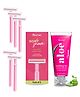 Hyuman SoftShave Body Razor 05 Units Combo Pure Aloe Vera Gel (100ml)  Ultimate Skin Care & Hair Removal, For Women
