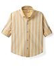 Rikidoos Full Sleeves Striped Shirt - Yellow