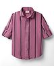 Rikidoos Full Sleeves Striped Shirt - Rose Pink