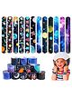 Birthday Popper Space Theme Slap Bracelets Bands- Set of 12 as Birthday Return Gifts