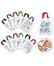Birthday Popper Doodle Colouring Bags Pack Of 12 - Multicolor