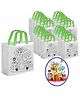 Birthday Popper Doodle Animal Theme Colouring Bags as Birthday Return Gifts or Goody Bags - Set of 20 -Size: 10 x 11.5 x 4 Inches
