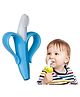 AEREX Banana Fruit Teether Teething for Newborn Babies, Infant & Toddlers BPA Free Natural Teething Freezer Safe Baby Teethers 0-6 Months (Pack of 1, Blue)