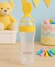AEREX BPA Free Feeding Bottles | Newborn Baby Feeding Bottle with Spoon | Baby Squeezy Food Feeder for Baby | Feeding Spoon Bottle for Semi-Solid Food, Cereals, Fruit Food Feeder (Yellow)