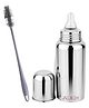 AEREX Stainless Steel Baby Feeding Bottle for Milk with Cleaning Brush | Baby Feeding Milk Bottle | Feeding Bottle for Babies, Infants & Toddlers | Milk Drinking Bottle Ideal for Newborns