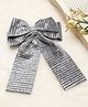 Stol'n Bow Designed & Sequins Embellished Hair Clip - Grey