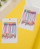 Stol'n Set Of 12 Teddy And Star Detail Hair Clips - Multi Colour