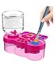 Azhari Paint Brush Cleaner with Paint Tray, Holder, Palette, Water Circulation Tool for Acrylic, Watercolor, Water-Based Paints For kids Color May Vary