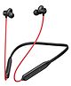 Onelife Aura Beat Bluetooth Wireless Neckband with Up to 50 Hrs Playtime, Type C Interface and Magnetic in Ear Buds-Red