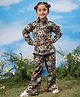 Vastramay Cotton Blend Full Sleeves Floral Printed & Lace Embellished Shirt & Coordinating Pant Set - Black
