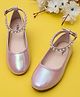 Toothless Pearls Embellished & Metallic Ballerinas - Purple