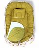 VOIDROP Newborn Muslin Nest Bed in 3 Piece Nest Set with Diaper Changing Mat - Green Color