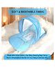 Voidrop Baby Cotton Bedding with Mosquito Net Bed in Blue Color