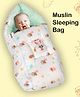 VOIDROP  Baby Carry Bed Premium Muslin Sleeping Bag - Sea Green