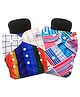 Babymoon Washable & Reusable Cloth Diaper with 5Layers Insert Set of 4