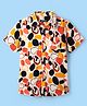 Pine Kids Viscose Woven Half Sleeves Shirt With Abstract Print - Multicolour