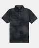 CAVIO Cotton Half Sleeves Typography Printed Polo Tee - Black