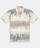 CAVIO Cotton Half Sleeves Abstract & Typography Printed Polo Tee - Brown