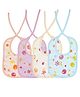 Cute Landings 3 Layer Muslin Cotton Bibs for Baby Feeding Apron Super Absorbent Pack of 4- Multicolor