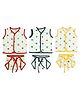 Cute Landings New Born Baby Soft Pure Cotton Sleeveless Jhablas and Nappy Set Pack of 4- White base